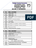 3ºabi Horários e Conteúdos Finais 2023