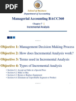 BACC360 - CH 7 - INCREMENTAL ANALYSIS