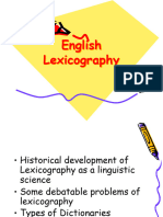 Lecture - 17 - English - Lexicography (1) 6.11.23