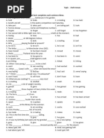 Chuyên Đề 2 - Verb Tenses - Bài Tập