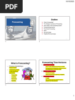 Outline: Forecasting