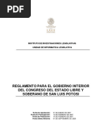 Reglamento para El Gobierno Congreso 01 Septiembre 2023