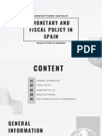 Monetary and Fiscal Policy in Spain