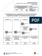 Pr-NEO-019 Procedimiento para La Realización de La Succión de Secreciones Respiratorias en Bebés