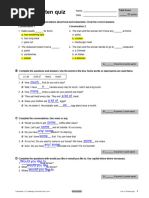 Touchstone 1 - 2nd Edition - Quiz Unit 12 Answer