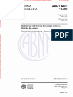 Abnt NBR 14520 - 2011 - Medidores Eletrônicos de Energia Elétrica - Método de Ensaio