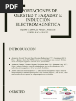 APORTACIONES DE OERSTED Y FARADAY E INDUCCIÓN ELECTROMAGNéTICA Final