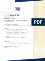 El Mantenimiento Preventivo Como Estrategia en La Minimizacion de Accidentes y Aseguramiento de La Calidad