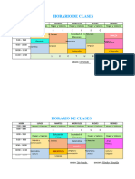 HORARIOS Grados