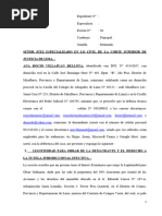 Demanda de Nulidad de Acto Juridico Ana Rocio Villajuan Bellota