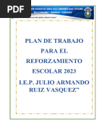 Plan de Refuerzo Escolar 2023 de 6° B