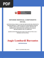 COMPONENTE SOCIAL - 1 Al 31 de Mayo