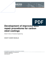 Development of Improved Weld Repair Procedures For Carbon Steel Castings-Master Thesis