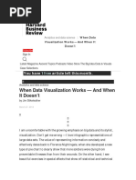 When Data Visualization Works - and When It Doesn't