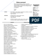 Dieta Semanal