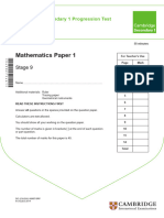 Maths Stage 9 p1-2015