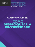 Caderno Da Aula 2 Como Desbloquear A Prosperidade