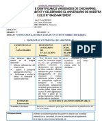 SESIÓN DE APRENDIZAJE N35 Nemecio Lopez Agost