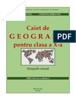 10 Caiet de Geografie Pentru Clasa A X A