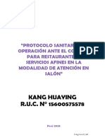 Protocolo - Restaurantes - y - Afines - Con - Atención - en - Salón - KANG HUAYING