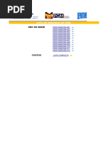 Control para Mantenimientos RN-250X COSTOS