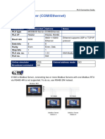 MODBUS Server COM Ethernet