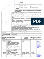 Lesson Plan Smiles 3