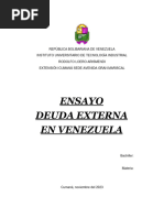 Ensayo Deuda Externa Venezolana