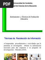 Clase 1 Tecnicas e Instrumentos de Evaluacion Educativa