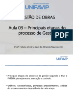 Aula 03 - Gestão de Obras (Principais Etapas Do Processo de Gestão)