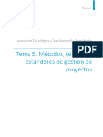 Tema 5. Métodos, Técnicas y Estándares de Gestión de Proyectos