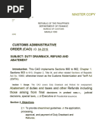 Cao-04-2019 Duty Drawback Refund and Abatement