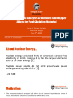 Microstructural Analysis of Niobium and Copper Alloys For Fuel Cladding Material 0