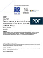 CD 523 Determination of Pipe Roughness and Assessment of Sediment Deposition To Aid Pipeline Design Version 1.1.0