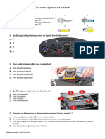 52 Questions QCM (Métier Automobile)