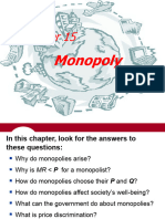 Lecture 11 - Chapter 15 - Monopoly