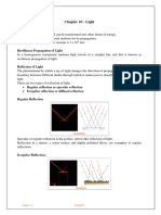 Chapter 10 - Light Reflection and Refraction Revision Notes