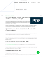 Activités RSE: Qu'est-Ce Qu'une Activité RSE (Responsabilité Sociétale Des Entreprises) ?