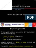 Lecture 30 GPU Programming Loop Parallelism