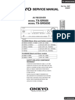 TX-SR505 Onkyo Service Manual