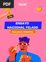 Biología Mención - Ensayo Nacional de Verano - Preu Filadd