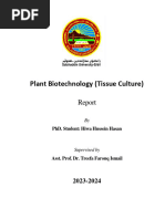 Report (Tissue Culture)