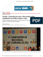 Artigo - Entenda Por Que A Discussão Sobre Regulação Da - Opinião