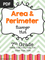 Area & Perimeter: Scavenger Hunt