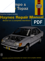 Ford Tempo & Mercury Topaz Automotive Repair Manual