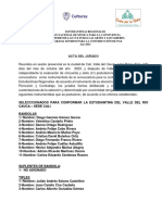 Acta de Ganadores Convocatoria Estudiantinas Regionales Valle Del Rio Cauca - Nodo Cali