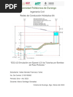 ED2-U2-Reporte de Simulacion Tuberias Por Bombeo de Pozo Profundo en Epanet v2.0-Valles-Mendez-Francisco-Yahel