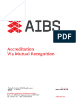 Accreditation Via Mutual Recognition - 1 July 2021