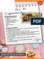 Receta Buñuelos Espinaca