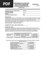 II Examen Parcial 1-2019